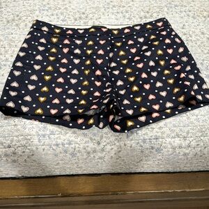J. Crew Heart Pattern Chino Shorts